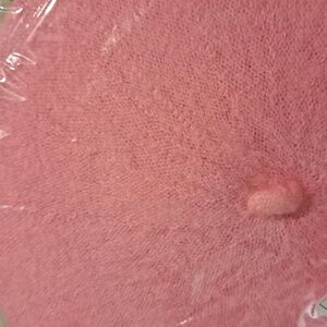 Deep Pink Beret Knit Hat